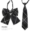 Pajarita a Cuadros Estilo Japonés JK para Niñas, Corbata de Lazo sin Nudo Estilo Escolar para Fotos de Graduación, Camisa de Uniforme Marinero para Niños