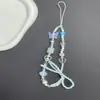 Corrente de Celular com Laço Azul Haiyan de Verão Cordão de Pescoço Corrente de Contas ccd Pequenos Ornamentos Frescos para Pendurar no Celular Corda Anti-perda