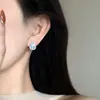 Pendientes de Calabaza Azul Brillante Pendientes de la Fortuna de Nicho de Gama Alta Pendientes Ligeros de Lujo Versátiles para Commuters Moda para Mujeres Sin Perforaciones