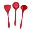 Frigideira antiaderente semipermeável, espátula de silicone, resistente a alta temperatura, colher de sopa para caldo, utensílio de cozinha de silicone tudo-em-um, fabricantes de utensílios de cozinha de silicone em estoque