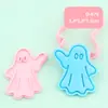 Molde de Biscoito Fantasma de Halloween Ferramenta para Assar Biscoitos Molde Estéreo 3D Simulação de Fondant