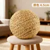 Brinquedo para gato, bola de sisal, extra grande, para autoentretenimento e alívio do tédio, vara com pena para gatos, durável e resistente à mordida, bola que faz barulho, linha completa de suprimentos para gatos