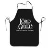 E-commerce transfronterizo caliente barbacoa divertida estampado impermeable simple cuello colgante alto valor de color delantal estampado de letras