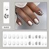 Aurora Oncinha Francesa Médio e Longo Europeu e Americano Comércio Exterior ins Estilo Nail Art Doce Cool Girl Wearable Unhas Falsas Venda por atacado