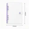 Cuadernos de anillas de una sola hoja en stock en tamaños A5/A6/A7, disponibles en múltiples especificaciones, cuadernos tipo diario de PVC, álbumes de fotos de gran capacidad para tarjetas pequeñas, al por mayor
