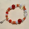 Pulsera de Joyería de Nuevo Estilo Coreano Temperamento Pulsera de Cristal con Cuentas Pareja Estudiante Pulsera para Niños Joyería para Niña Venta al por Mayor