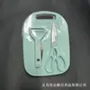 Conjunto Completo de Facas e Utensílios de Cozinha para Uso Doméstico, Incluindo Tesoura de Cozinha, Tábua de Corte, Faca de Frutas, Descascador, Tudo-em-Um