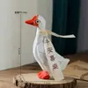 Figura de Patito de Paz y Alegría, Decoración de Ganso Blanco, Regalo Creativo de Cumpleaños, Decoración para el Hogar, Accesorio para Fotos, Fondo para Fotografía