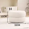 Sofá pequeno infantil estilo creme, cadeira de bebê para sala de estar com encosto macio, mesa de centro, banquinho de sofá, banquinho baixo para trocar sapatos na entrada, atacado