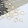 Cuentas de vidrio estrella de cinco puntas de 8 mm cuentas de vidrio dorado esmerilado cuentas para hacer joyas DIY accesorios para horquillas accesorios de borlas