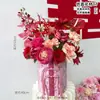 Juego de Flores Artificiales para Mesita de Noche de Boda, Arreglo para Mueble de TV de Sala de Estar de Boda, Arreglo Floral, Fábrica de Decoración Floral de Boda para Dormitorio