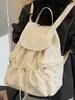 Mochila Retro de Lunares Estilo Coreano de Alta Apariencia, Nueva Versión Coreana, Estilo Perezoso, Letras Impresas, Mochila Pequeña para Chica Estudiante