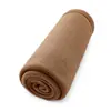 Manta fina de franela de color liso para uso doméstico, manta para sofá con aire acondicionado, manta para siesta, manta pequeña, manta hecha a medida en stock