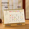 Calendário de Mesa Estilo Nacional Vazado 2027 Personalizado com Hot Stamping Papel Perolado Calendário Alta Aparência Artesanato com Pingente Calendário de Mesa para Desktop
