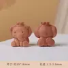Talla en Madera de Ciprés Rojo Dibujos Animados Lindos Juego Cultural Accesorios de Cuentas Budistas Adornos Hechos a Mano DIY Pulseras Llaveros Al Por Mayor