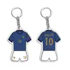 Llavero de recuerdo de la camiseta de Messi Neymar, llavero de regalo deportivo, colgante acrílico