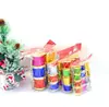 Tambor Pequeno de Natal Decorações de Árvore de Natal 2,5cm-5cm Tambor de Cobre Pequeno a Laser 12 Peças Adereços de Decoração para Atmosfera de Natal