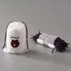 Bolsa com Cordão em Formato de Urso, à Prova de Poeira e Umidade, para Organizar Roupas Íntimas, Meias, Embalagem de Viagem e Armazenamento de Sapatos
