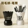 Nuevo producto transfronterizo más vendido: Portalápices de bádminton, portalápices de bádminton de papelería creativa, tubo de almacenamiento