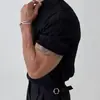 Camisa Polo de Punto de Manga Corta para Hombre de Verano Estilo Coreano Corte Delgado Color Sólido Seda de Hielo Casual Cuello de Solapa Camiseta de Manga Media Capa Base