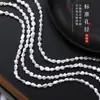 Perlas de Agua Dulce Naturales Cuentas Pequeñas de Plata Cuentas Sueltas Productos Semiacabados Cuentas Perforadas DIY Collar Pulsera Hecho a Mano Venta al por Mayor
