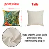 Capa de Almofada para Sofá Estilo Europeu e Americano Frutas Tropicais Tecido Imitação de Linho 45x45cm Sala de Estar Quarto Capa de Almofada Decorativa Fabricante