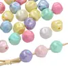 Contas Eletrodepositadas de Cor Sólida em Acrílico Contas de Fio Fig Fio Contas Soltas para DIY Manual Colar Pulseira Vestuário Acessórios Atacado