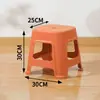 Bancos de Plástico, Bancos Engrosados, Bancos para Mesa de Comedor del Hogar, Bancos Cuadrados Simples, Taburetes Altos Económicos, Taburetes Bajos para Adultos, Venta al por Mayor