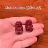 Arena púrpura y dorada de alto contenido natural pez dorado bebé pequeño valiente en la piel del tesoro descanso DIY pulsera accesorios cinabrio rojo mayoreo