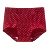 Boa Sorte Roupa Íntima Vermelha de Cintura Média Feminina 10A Antibacteriana com Gancho Estendido Véspera de Ano Novo Casamento Ano do Zodíaco Cueca Boxer Feminina
