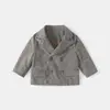 Traje de Caballero para Niños Estilo Nuevo, Traje de Padrino Cruzado con Flores Juego de Cuatro Piezas, Atuendo de Bebé para Salidas y Fotos