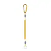 Pesca em mar, pesca com isca artificial, mola de arame de aço, ferramenta elástica retrátil, corda anti-perda, mosquetão, equipamento de pesca, corda de suspensão anti-queda