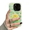 Funda de Pintura al Óleo Flor de Loto Dos en Uno para iPhone 17 Pro Max, Apple 15 Pro/16
