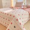 Conjunto de três peças de capa de cama acolchoada de algodão lavável classe A para comércio exterior, lençol de cama de tatame espesso lavável à máquina, capa universal Kang Four Seasons