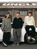Moletom Crewneck Estampado Estilo Americano Retrô para Homens, Nova Marca de Moda High-Street da Primavera, Peça Pesada de Caimento Solto para Casal, Jaqueta Ins Q