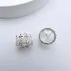 Corona de Palacio Retro Dorada de Alta Retención de Color con Colgante de Circonita, Soporte para Sombrero de Perla DIY, Borla para Pendientes, Accesorios de Joyería
