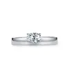 Anel de Prata Esterlina S925 Transfronteiriço Novo Zircônia Geométrica Design Simples Feminino Sentido de Alto Padrão Combinação de Anel de Diamante de Simulação