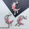 Colgante de Luna Mariposa Derretida con Goteo de Aceite Minimalista de Alta Calidad Accesorios de Joyería para Pulsera de Cuentas Hecha a Mano DIY