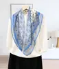 Bufanda Cuadrada Delgada de Verano Estilo Nuevo 70 Cuadrados Bufanda Pequeña de Seda Moda Coreana Bufanda Pequeña para el Cuello Decoración de Ropa Bufanda para el Cuello con Protección Solar
