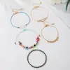 Set de Pulseras Bohemias Europeas y Americanas de Vacaciones para Mujer, Pulsera de Cuentas de Ojo de Concha Dopamina Estilo Playa de Verano para Mujer