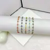 Nova Joia Popular Transfronteiriça de Aço Inoxidável para Mulheres, Olho do Diabo Retrô, Olho Versátil com Gotejamento de Óleo, Pulseira Geométrica Simples