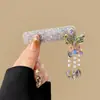 Pasador de Pelo con Flecos de Pedrería Estilo Étnico Pinza para el Cabello de Alta Resistencia Pinza para Bebé con Cristales Accesorios para el Cabello de Temperamento Nuevo