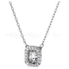 Swarovski Element Colgante Swarovski Cisne Inteligente para Clavícula Collar Swarovski Exquisito Versión Alta Collar Ojo del Diablo
