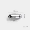 Maçaneta Redonda Pequena de Furo Único Semi-Circular em Latão Estilo Concha Francesa para Porta de Roupeiro Gaveta Minimalista Nórdico Luxuoso