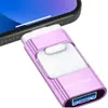 Pen drive USB OTG três em um para celular 64G para celular Android Apple Pen drive USB 32G Pen drive USB de metal para presente 128g