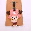 Anime japonés One Piece etiqueta de embarque para equipaje Luffy Sauron Joba adornos de identificación para bolsa de equipaje etiqueta pequeña