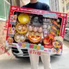 Casa de juegos para niños simulación de cocina comida juguetes de cocina niños y niñas agencia de intercambio de puntos inscripción caja de regalo traje