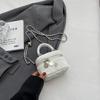 Bolso de Cadena con Patrón de Diamantes para Mujer Modelo Nuevo 2026 Bolso Versátil de Hombro Cruzado de Nicho con un Toque de Alta Gama, Mini Bolso Cubo