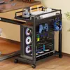 Soporte Retráctil de Altura Ajustable para Torre de Computadora Estante de Almacenamiento para Impresora de Oficina Base Organizadora de Gabinete de Pie