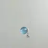 Colar de Bola de Cristal Transparente Etéreo Francês Pérola para Mulheres Temperamento Gentil Luxo Leve Design de Nicho Exquisito Corrente para Clavícula